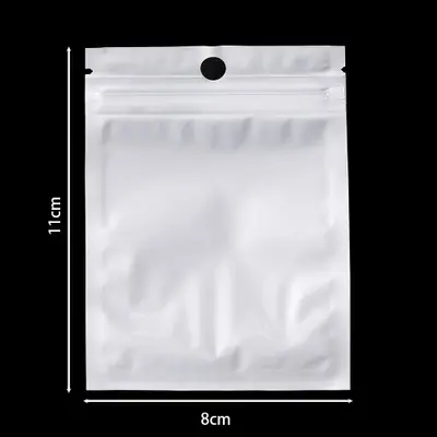 Image de Sacs de Rangement pour Bijoux - Blancs, Auto-Adhésifs, 100 Pièces