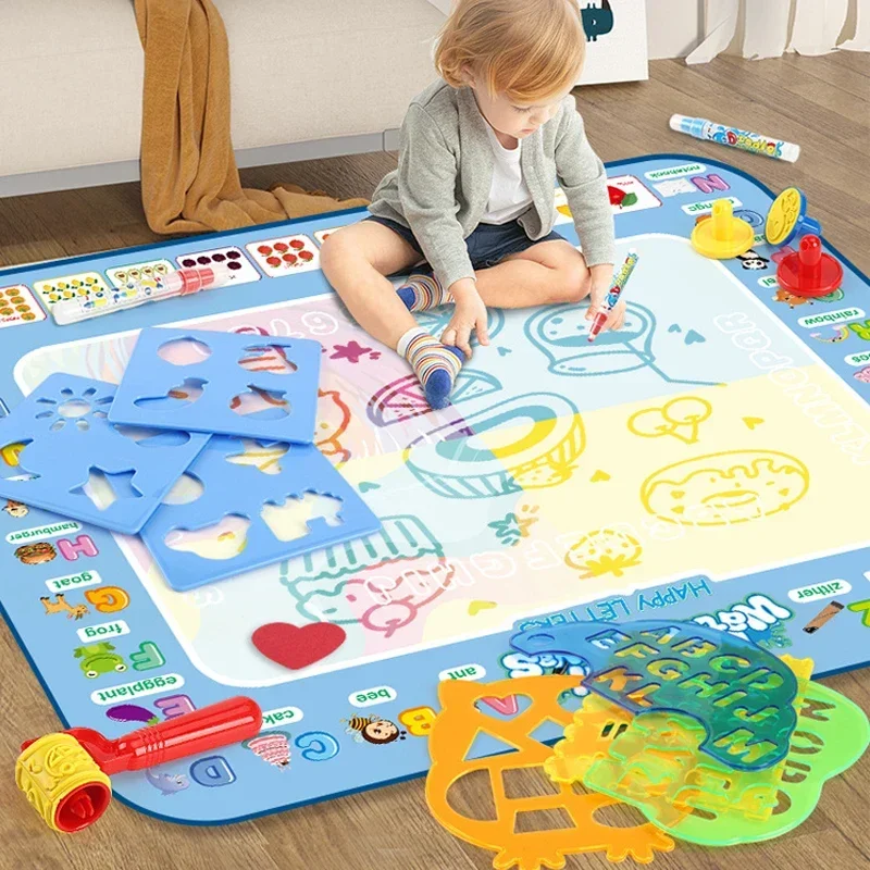 Bild von Magisches Wasser-Malbrett 100x80 cm – Kreatives Montessori-Spielzeug