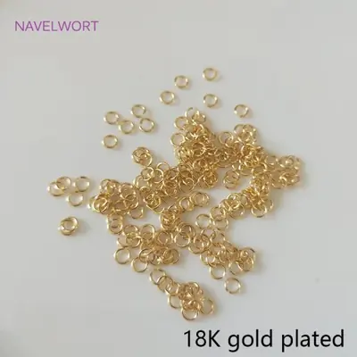 Image de Anneaux de Saut Plaqué Or - 14K & 18K - Idéaux pour la Création de Bijoux