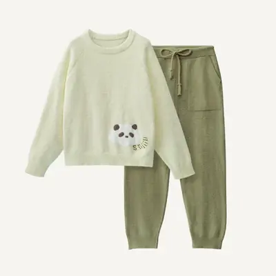 Image de Pyjama Couple Mignon Automne-Hiver - Imprimé Krasnographique