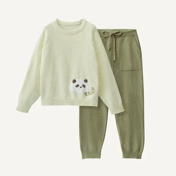 Image de Pyjama Couple Mignon Automne-Hiver - Imprimé Krasnographique