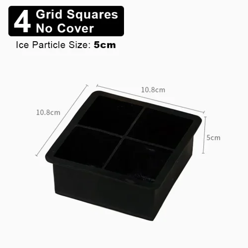 Immagine di 4/6/8/15 Griglie Stampi per cubetti di ghiaccio in silicone Stampi per cubetti di ghiaccio sferici G...