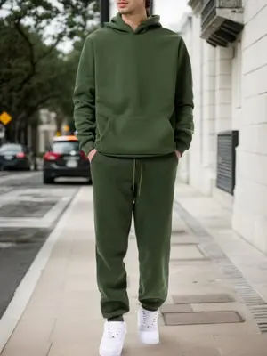 Survêtement Homme Mode Automne-Hiver - Sweat à Capuche + Pantalon Jogging