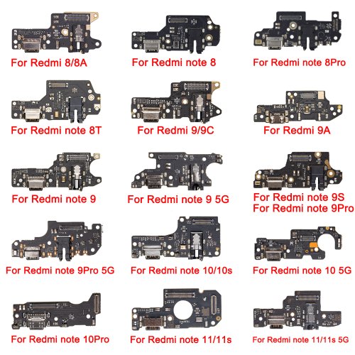 Afbeelding van 1 Stuks Poort Opladen Flex Voor Xiaomi Redmi 8 9A Note 8 8T 9 9S 10 10s 11 11s Pro 4G 5G Dock USB Charger Connector Flex