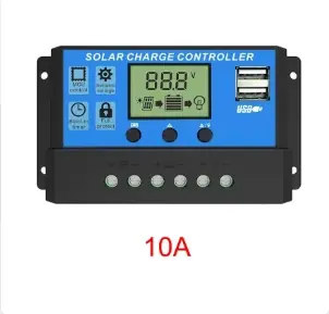 Image de Contrôleur Solaire 10A-100A avec Écran LCD et USB