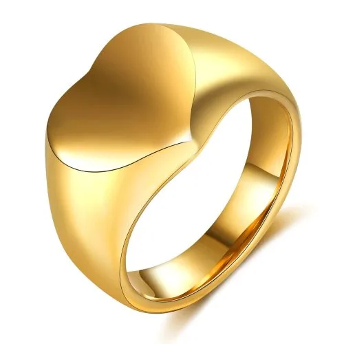 Corazón oro en blanco