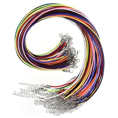 Image de Kit de Colliers en Cuir - 20 Pièces pour Bricolage Créatif