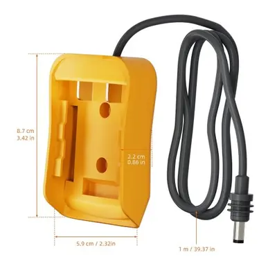 Image de Câble d'alimentation CC 18V/20V pour Dewalt - Plug & Play