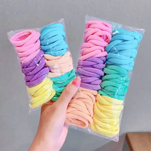 Image de Chouchous Élastiques pour Cheveux - Lot de 25 à 100 Pièces