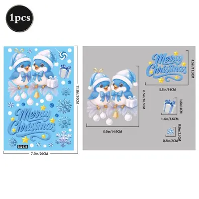 Image de Stickers de Noël Mignons pour Fenêtre