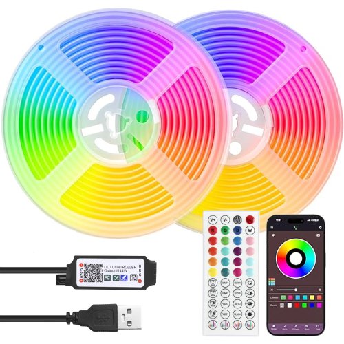 Image de Bande LED RGB 3M & 40M - Contrôle par Application