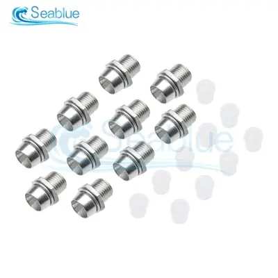 Image de Support LED Métal 3mm & 5mm - Adaptateur Douille 10 Pièces