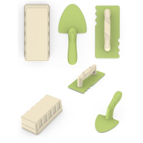 Immagine di Set Completo di Giocattoli da Spiaggia per Bambini con Pala, Secchio, Forme e Scatola di Sabbia – Gioco Estivo All'Aperto per Famiglie