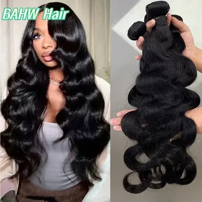 Image de Extensions de cheveux brésiliens ondulés naturels - Lot 1 à 4 pièces