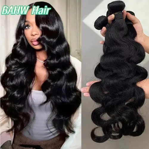 Image de Extensions de cheveux brésiliens ondulés naturels - Lot 1 à 4 pièces