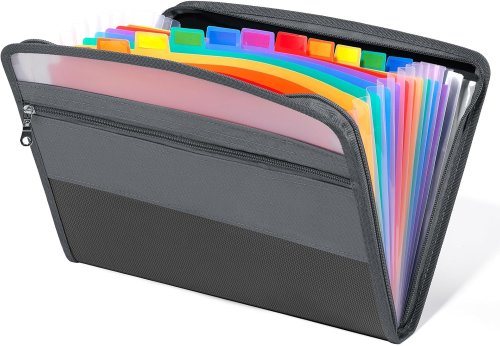Immagine di Organizzatore di File Espandibile con 13 Tasche e Cerniera