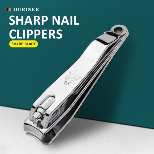 Image of Premium Stainless Steel Nail Clippers with Curved Edge Design – Sharp, Durable Nail Cutter for Adults, Men & Women with Built-In Nail Cleaner and File