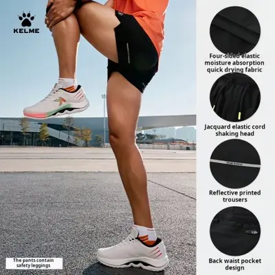 Image de Shorts de course homme respirants, séchage rapide