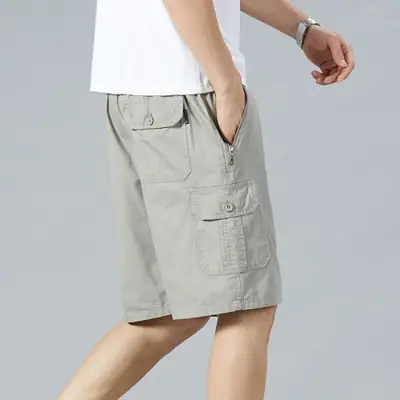 Image de Short Homme Imprimé Plage - Grande Taille 6XL