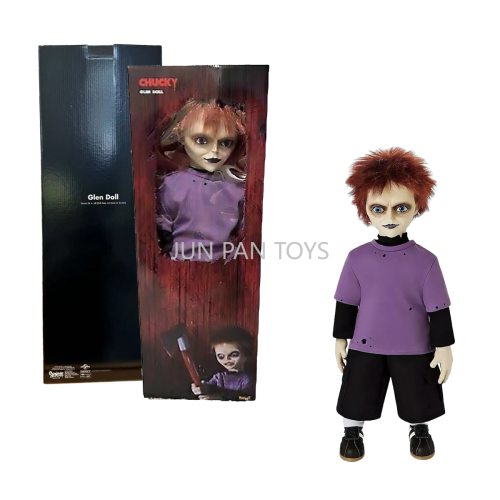 Image of Chucky Child's Play Glen Doll Spirit 24-Inch Interactive Horror Collectible Action Figure - Classic Movie Gift Toy for Adults