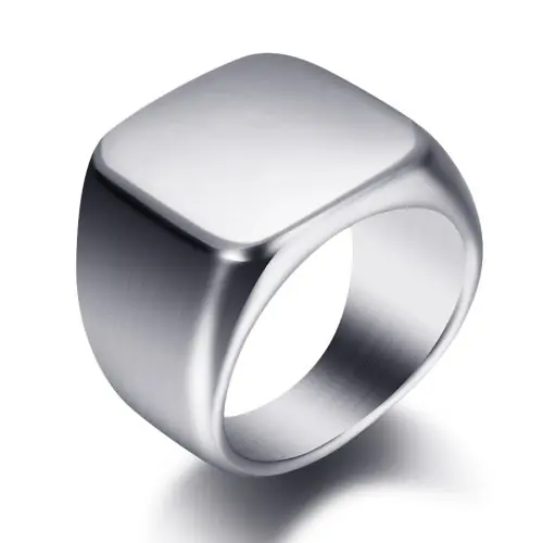 Image de Bague Chevalière Homme Personnalisée - Gravure Initiale
