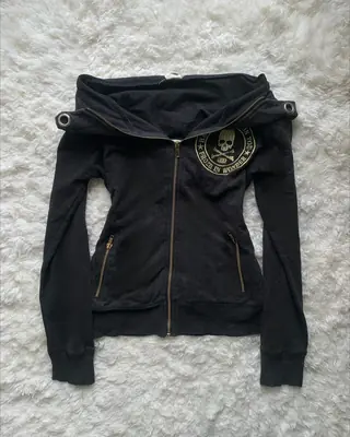 Image de Sweat à Capuche Gothique Y2K Translucide