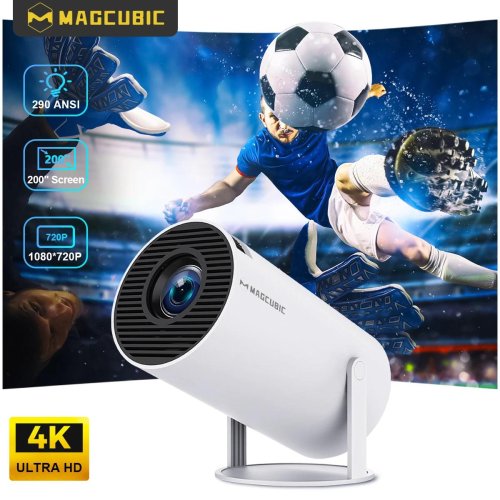 MAGCUBIC-projector HY300 PRO 8K Android 14 Dual Wifi6 290ANSI Allwinner H726 BT5.4 1080P 1280 * 720P Home Cinema buitenprojector