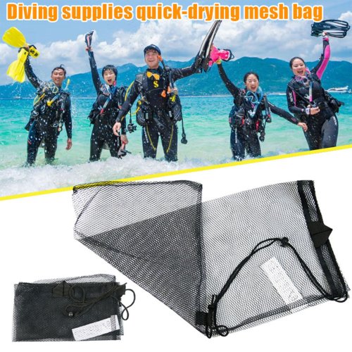 Imagen de Bolsa de Malla para Snorkel y Buceo – Almacenamiento Rápido Secado, Ideal para Equipos Deportivos, Gimnasio, Playa y Actividades Acuáticas
