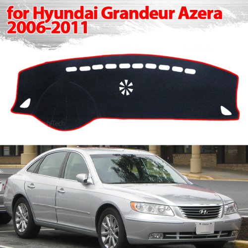 Afbeelding van Voor Hyundai Grandeur Azera 2006 2007 2008 2009 2010 2011 Dashboard Cover Board Anti-Slip Mat Bescherm Pad Auto zonnescherm Tapijt Tapijt