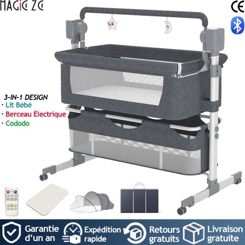 Image de Berceau Électrique Intelligent avec Bluetooth et Télécommande