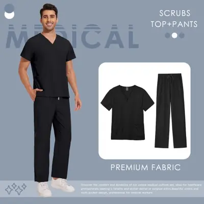 Image de Uniformes Médicaux Unisexe - Style Élégant & Confortable