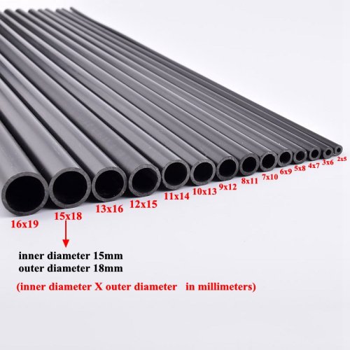 Image de Tuyau PVC Noir 50 cm - Idéal pour Jardin, Aquariophilie et Bricolage