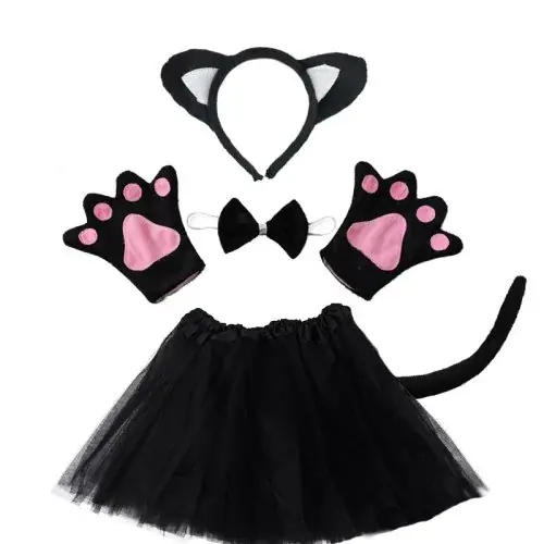Noir chat 5pcs