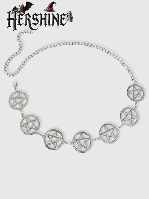 Immagine di Catena in Vita con Stella a Cinque Punte per Donna – Accessorio Elegante e Fashion in Stile Punk Gotico Y2K, Perfetto per Feste Primavera, Estate e Natale