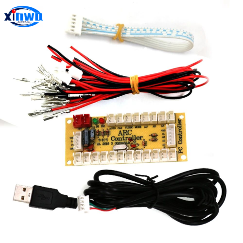 Imagen de Controlador Arcade USB para PC y Raspberry Pi con Joystick de Alta Precisión y Botones Tipo Sanwa, Conexión sin Retardo