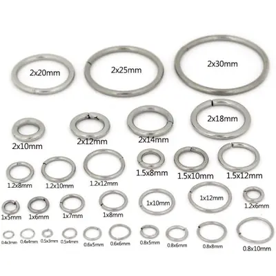 Image de Anneaux de Saut 25mm - Acier Inoxydable pour Bijoux DIY