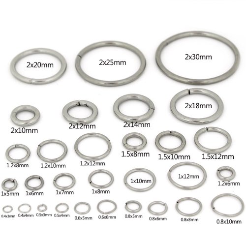 Zdjęcie Pierścienie Skokowe ze Stali Nierdzewnej 3.25mm – Idealne do Biżuterii