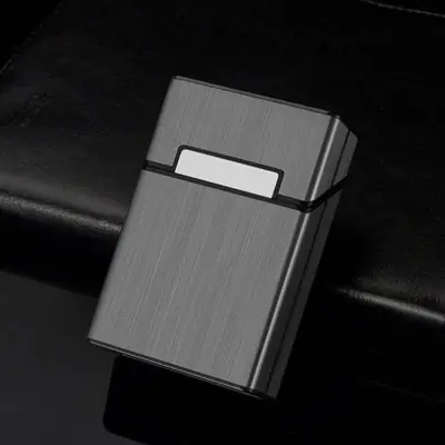 Image de Étui à Cigarettes Portable en Aluminium - 20 Pièces