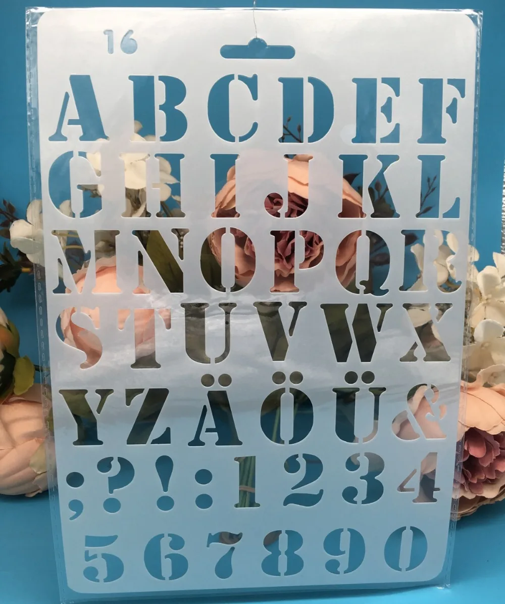 Bild von Alphabet-Schablonen 27 cm – Kreative Buchstaben für DIY-Projekte
