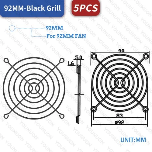 5PCS 90MM Grills