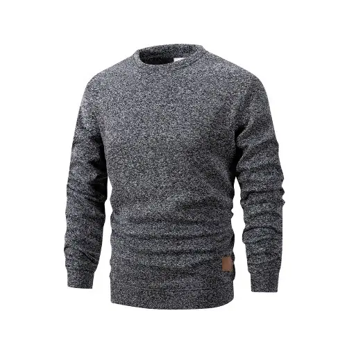 Image de Sweatshirt Homme Chaud Polaire Col Rond Hiver