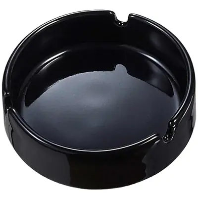 Image de Cendrier Céramique Noir - Design Élégant & Pratique
