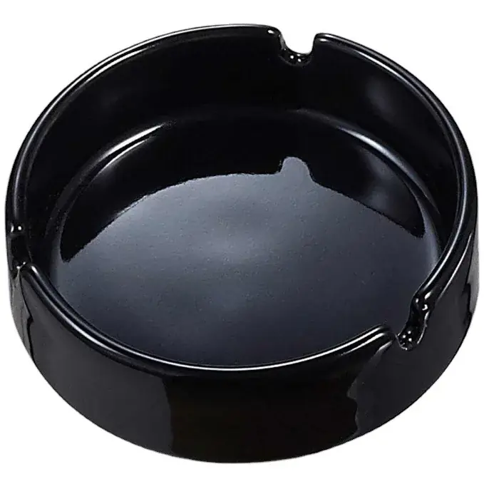 Image de Cendrier Céramique Noir - Design Élégant & Pratique