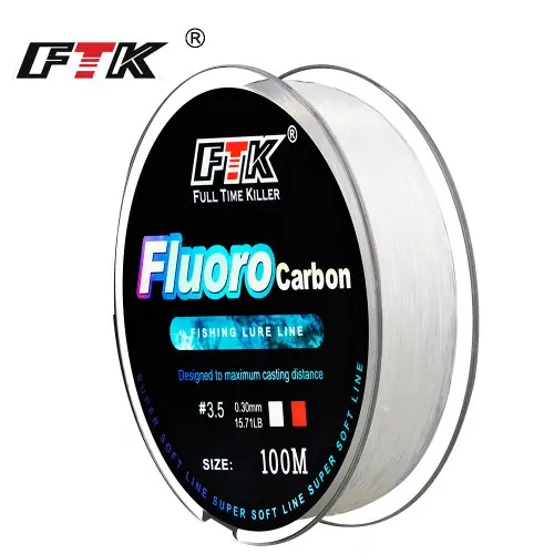 Image de Ligne de Pêche Fluorocarbone 100m - Ultra Résistante & Invisible