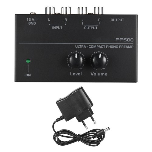 Afbeelding van Nieuwe PP500 Phono Voorversterker met Volumebediening voor LP Vinyl Draaitafel – Hoge Kwaliteit Audio Versterking