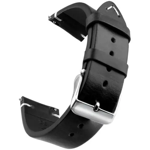 Image de Bracelet Montre Cuir Véritable - 18 à 24mm
