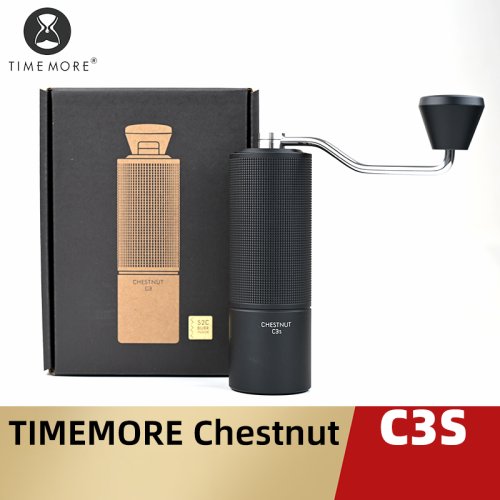 Image of Timemore Chestnut C3S C3ESP Manual Coffee Grinder with All-Metal Body, Anti-Slip Design, Portable Burr Grinder for Fresh Ground Coffee on the Go