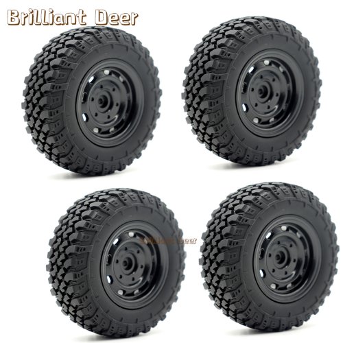 Image of 5mm Hex MN99S Rubber RC Wheels for MN98, MN82, WPL C24, 1B36, D12, C64, D74 – High-Performance Off-Road Car Upgrade Tires