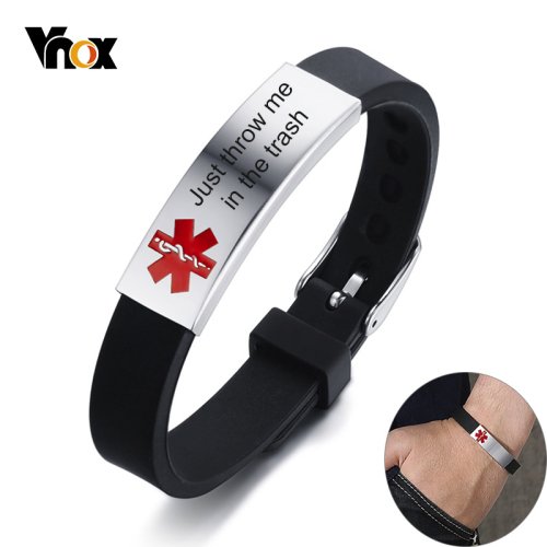 Imagen de Pulsera Médica Personalizada con Frase Divertida