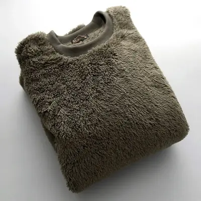 Image de Sweat-shirt Homme Col Rond Peluche Douce - Chaud & Confortable